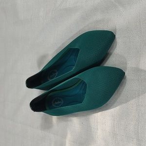 Atalina Green Ballerina Cushioned Pointed Closed Toe Slip On Shoes Size 8.5